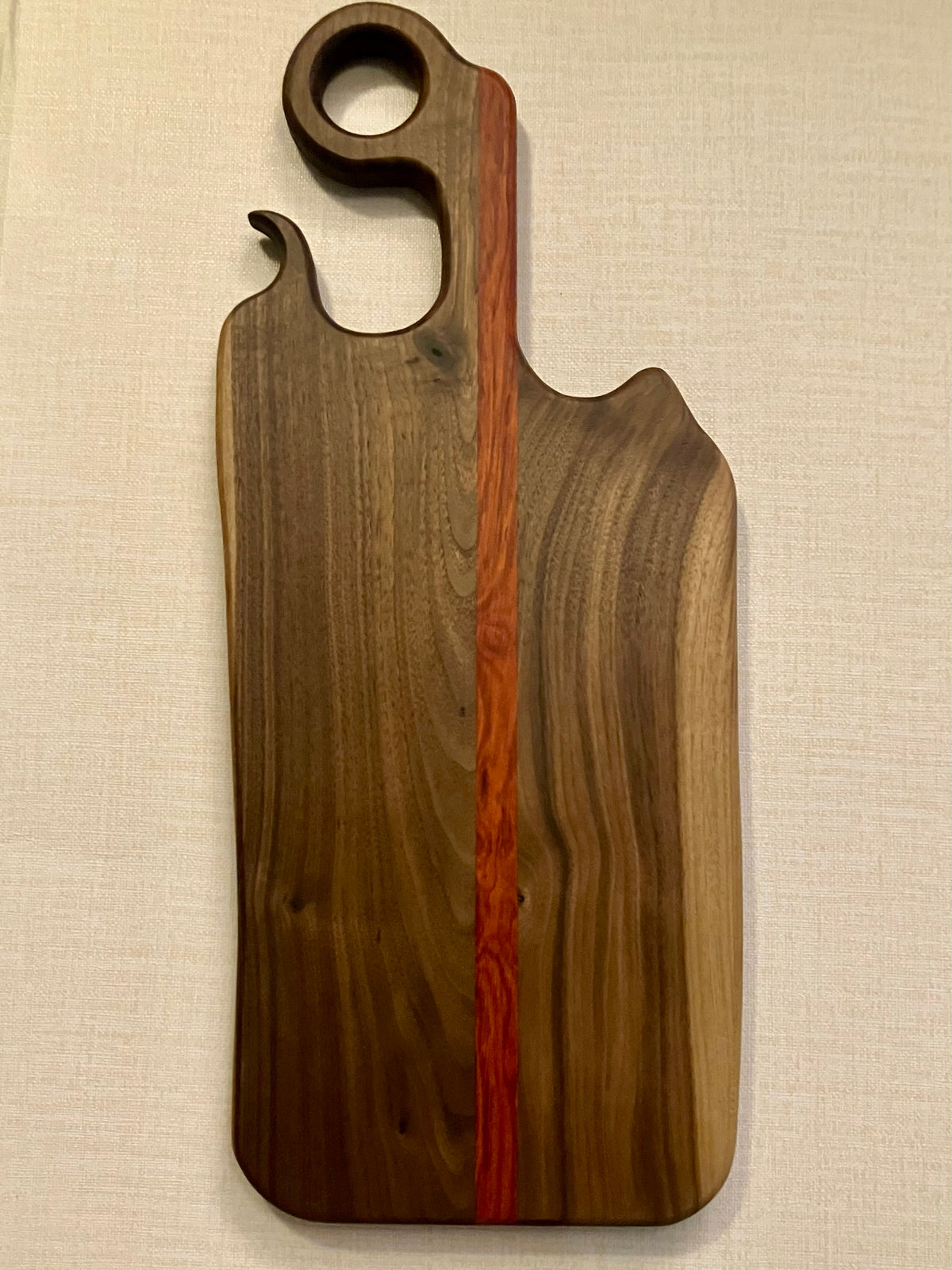 Heritage Live Edge Walnut & Padauk Serving Board