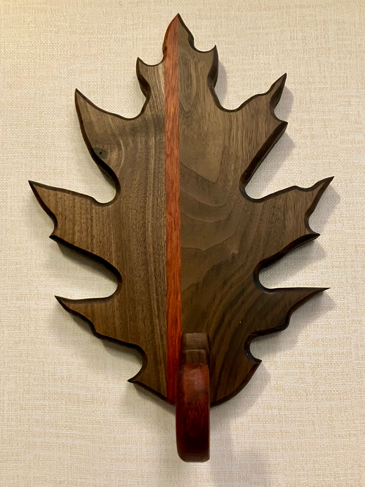 Heritage Walnut & Padauk Maple Leaf Serving Board