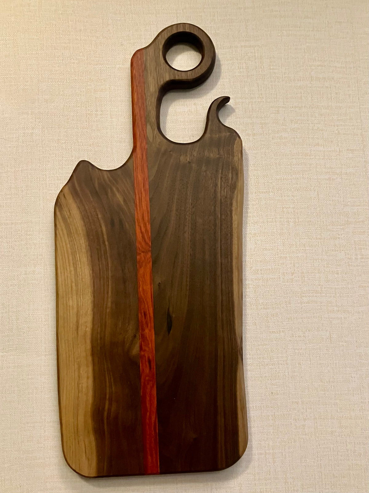 Heritage Live Edge Walnut & Padauk Serving Board